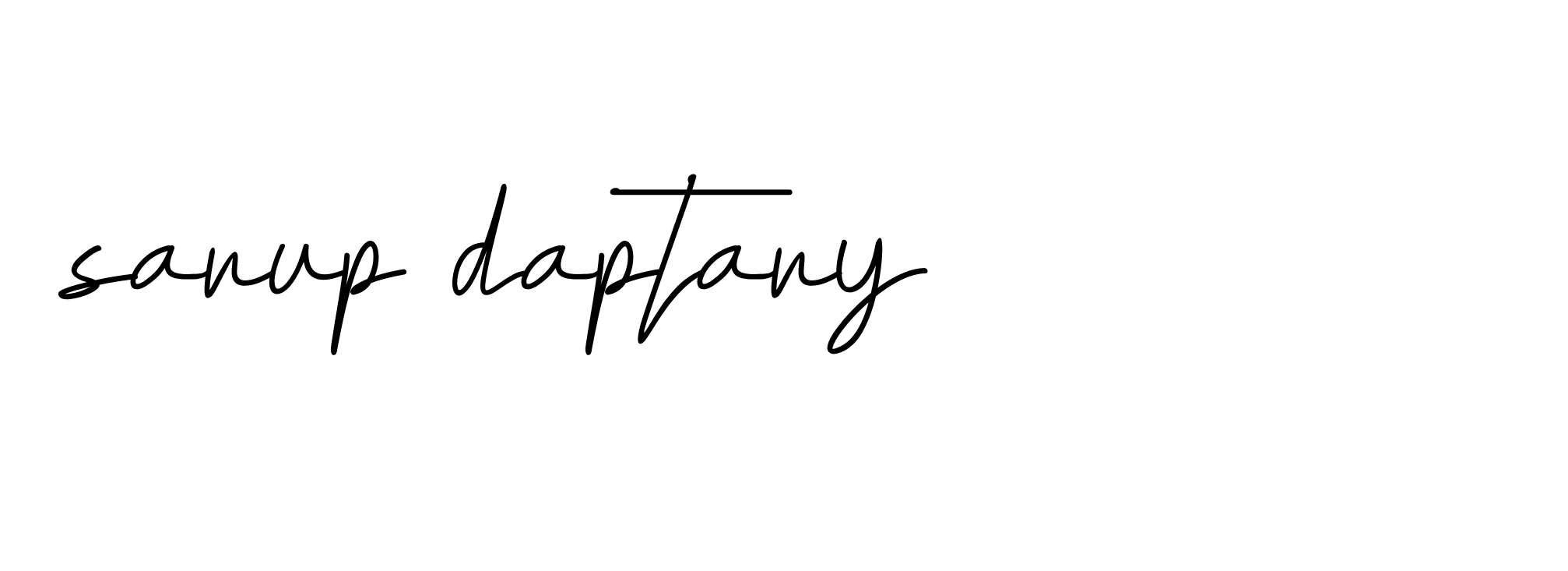 Signature of sarup-daptary