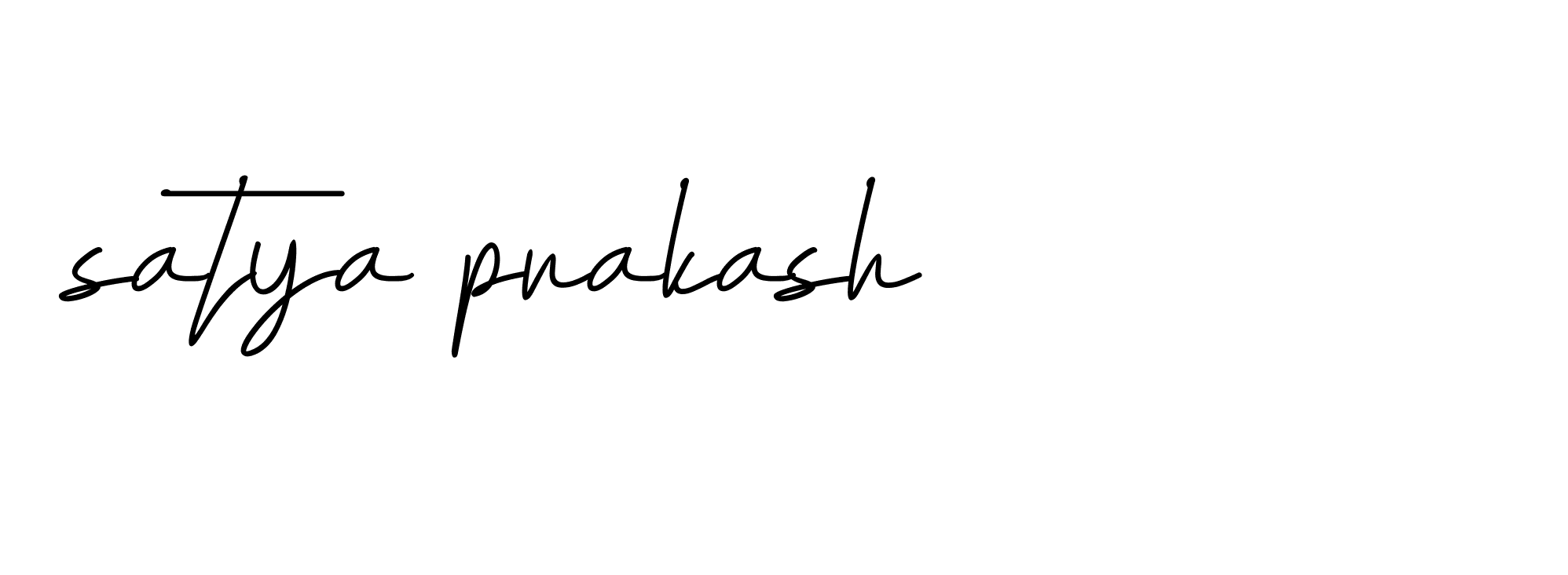 Signature of satya-prakash