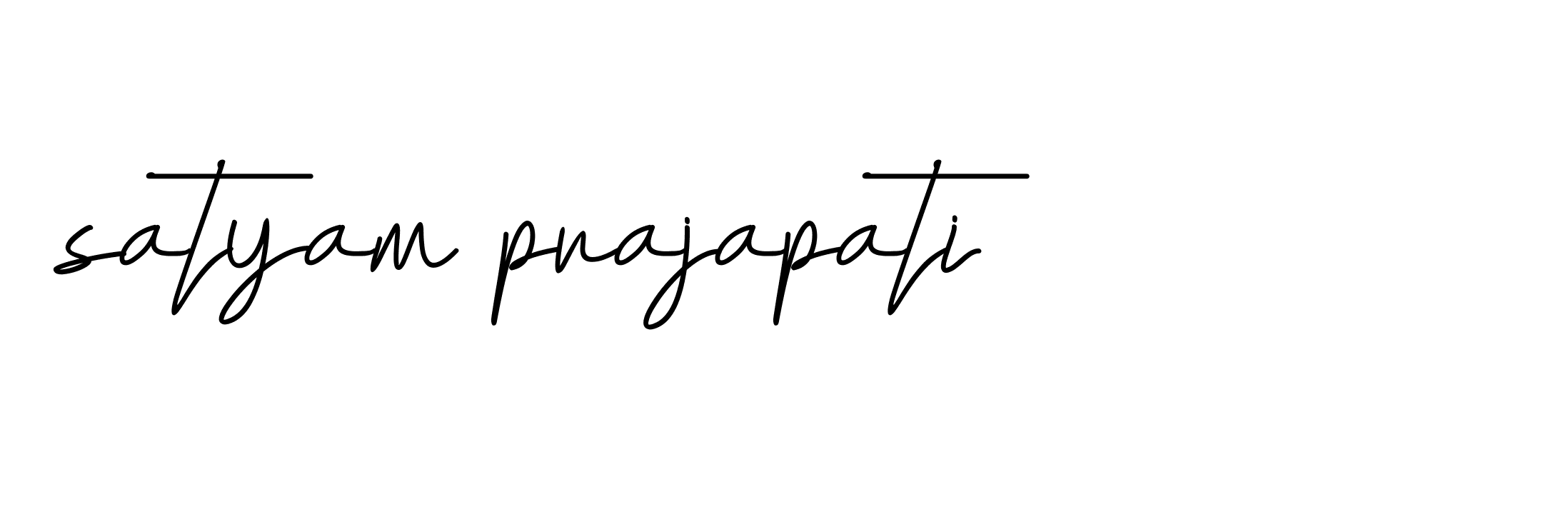 Signature of satyam-prajapati