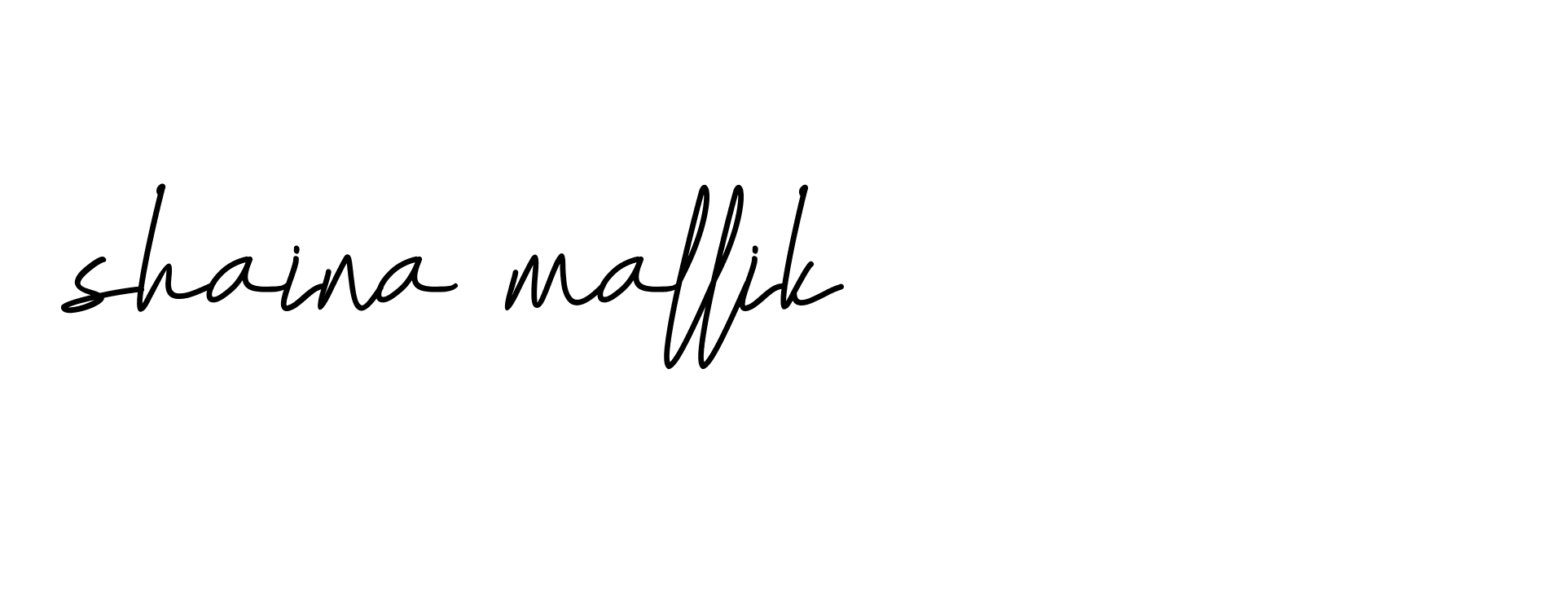 Signature of shaina-mallik-