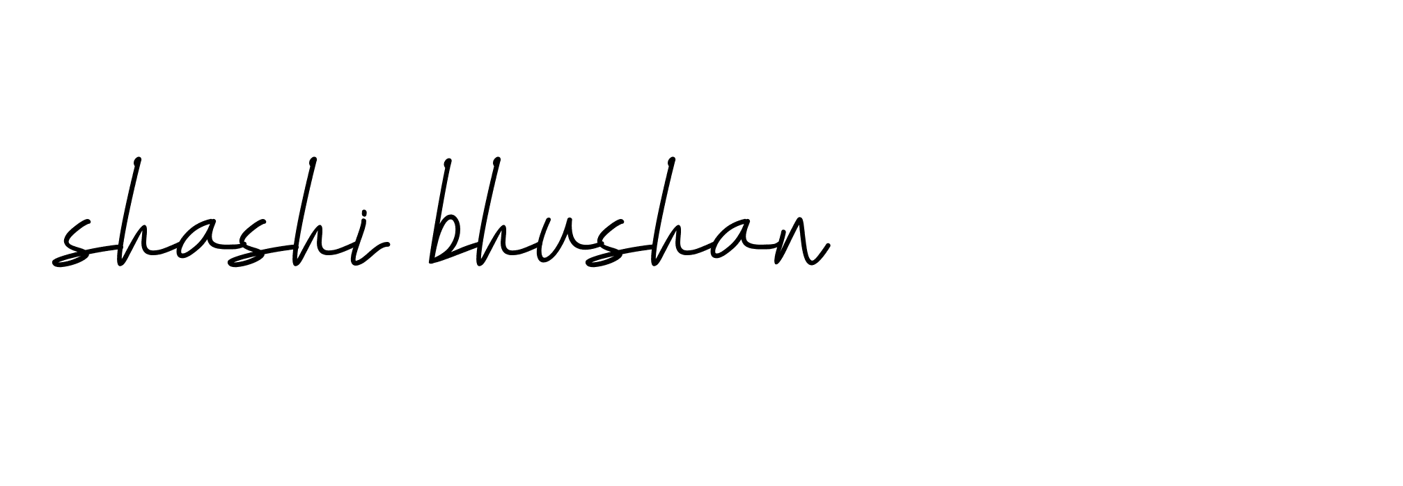 Signature of shashi-bhushan