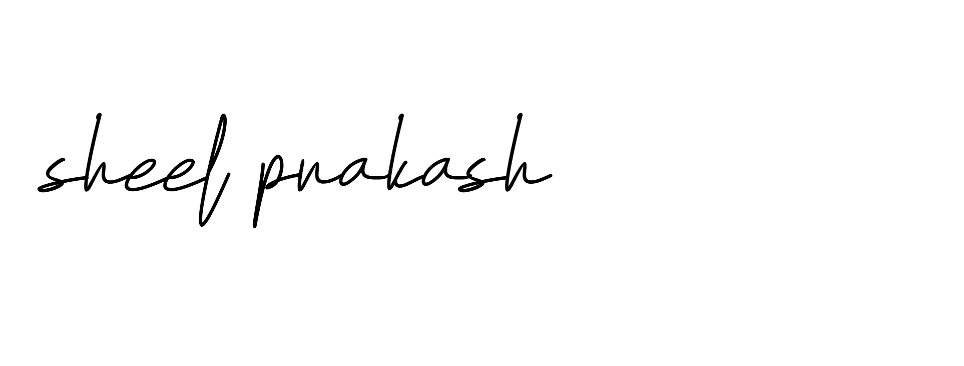 Signature of sheel-prakash