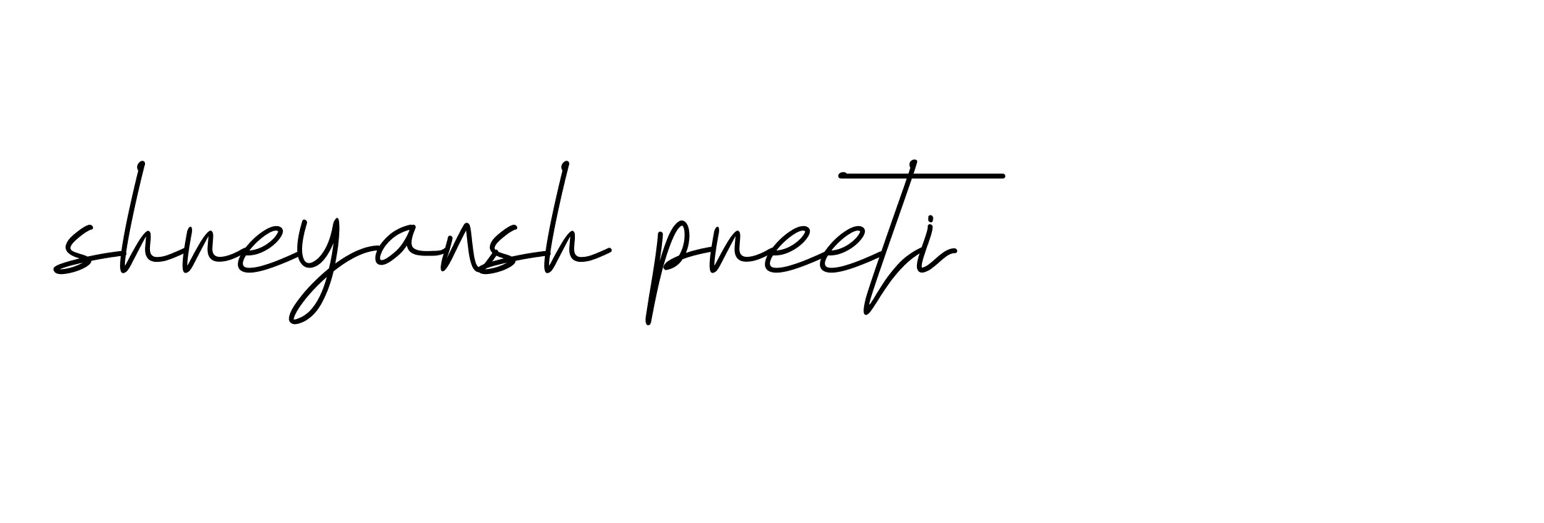 Signature of shreyansh-preeti