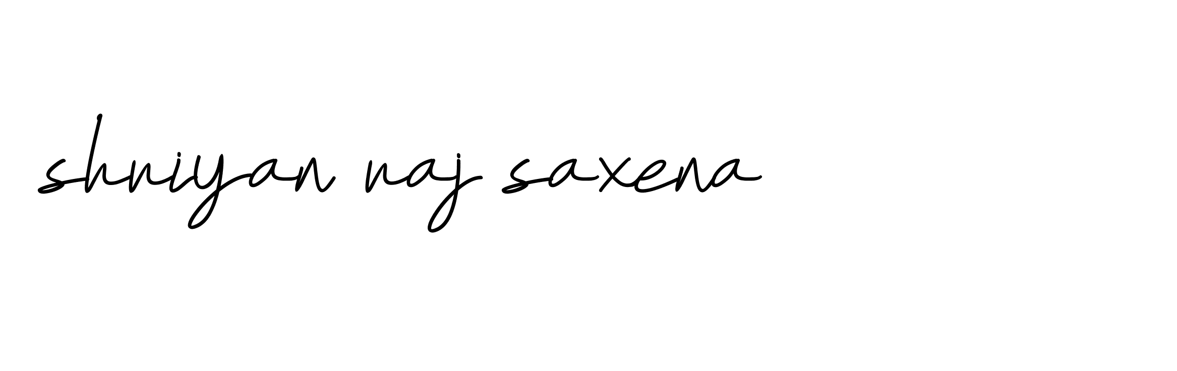 Signature of shriyan-raj-saxena