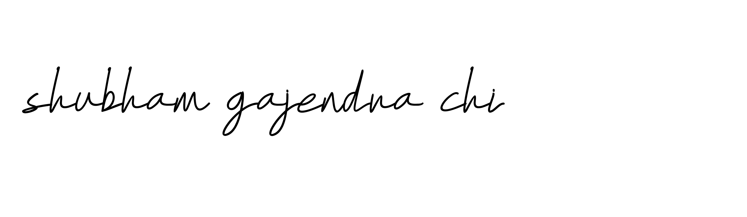 Signature of shubham-gajendra-chi