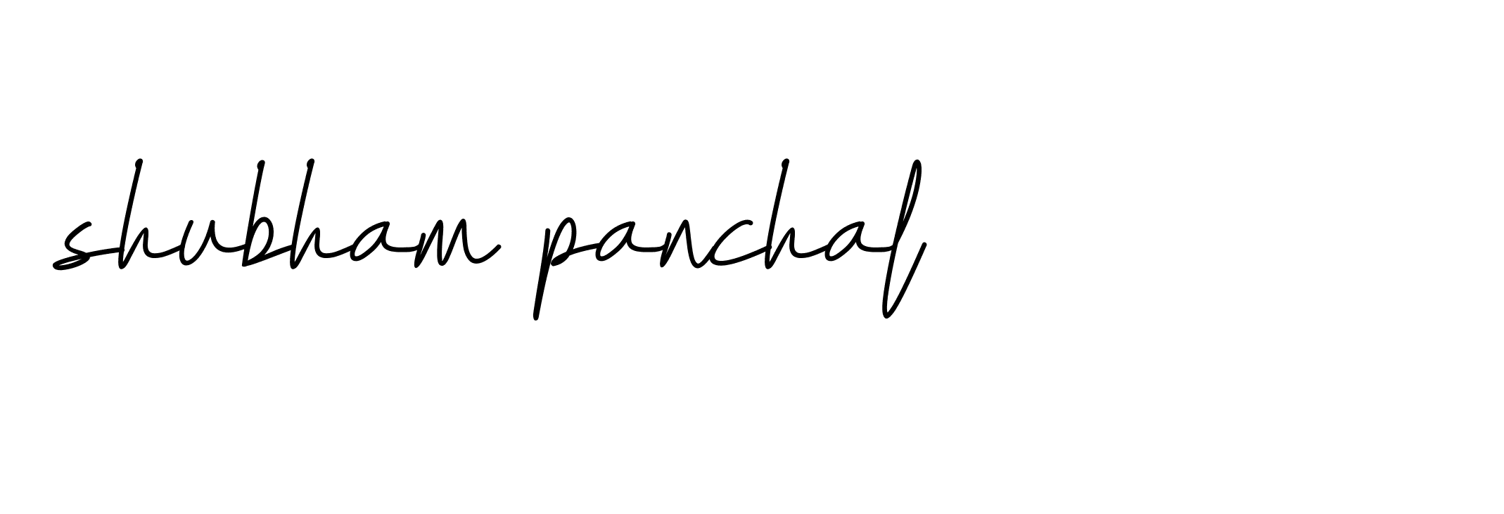 Signature of shubham-panchal