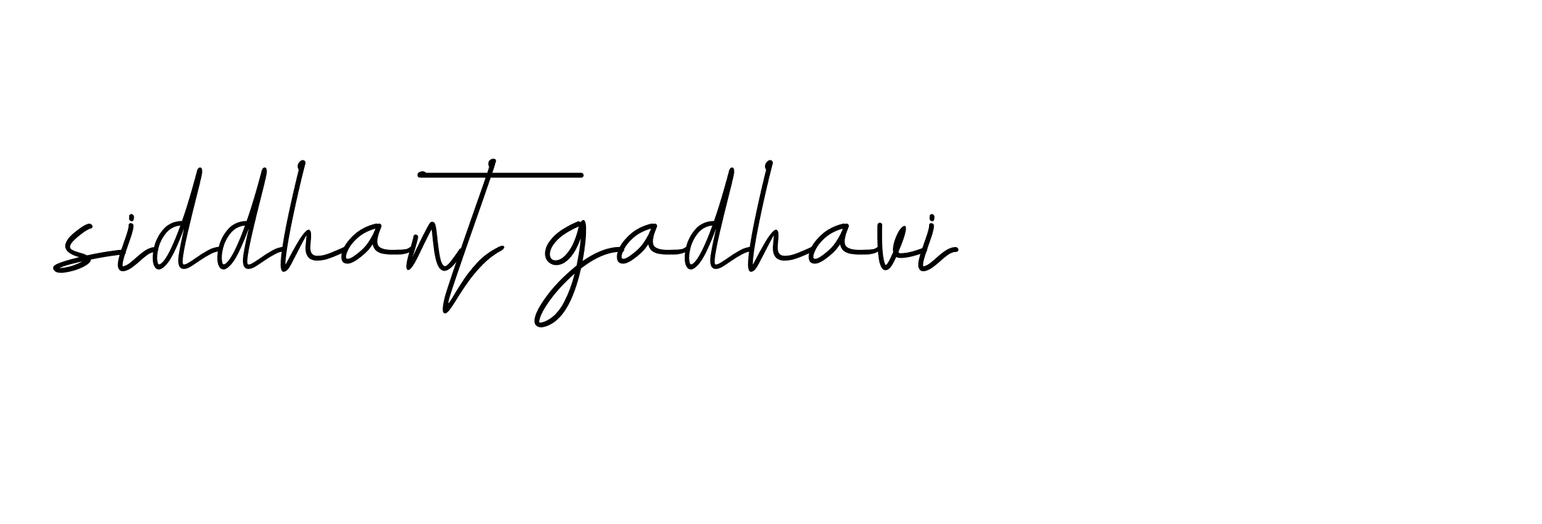 Signature of siddhant-gadhavi