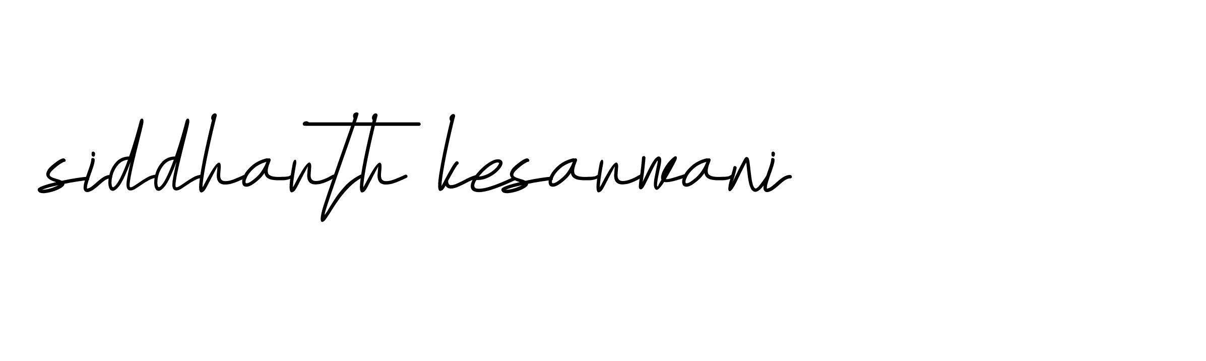 Signature of siddharth-kesarwani