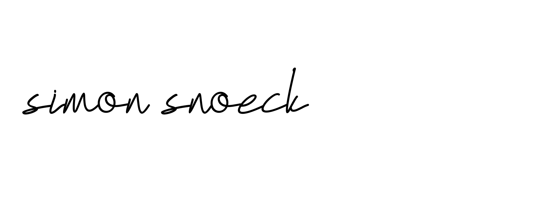 Signature of simon-snoeck