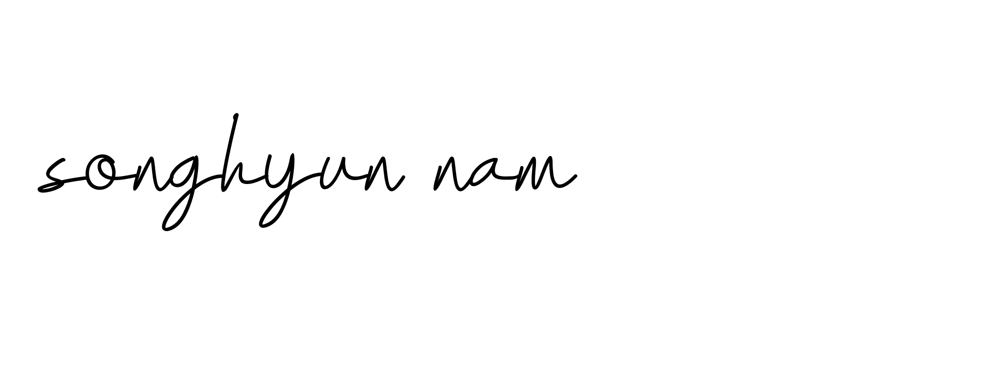 Signature of songhyun-nam