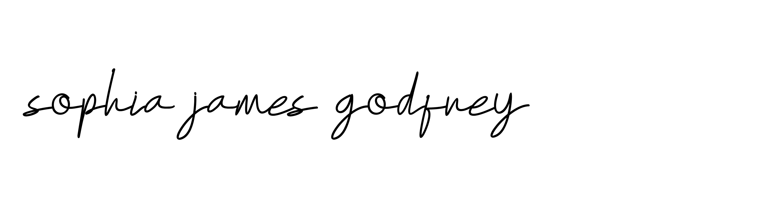 Signature of sophia-james-godfrey