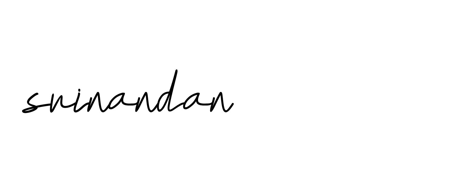 Signature of srinandan