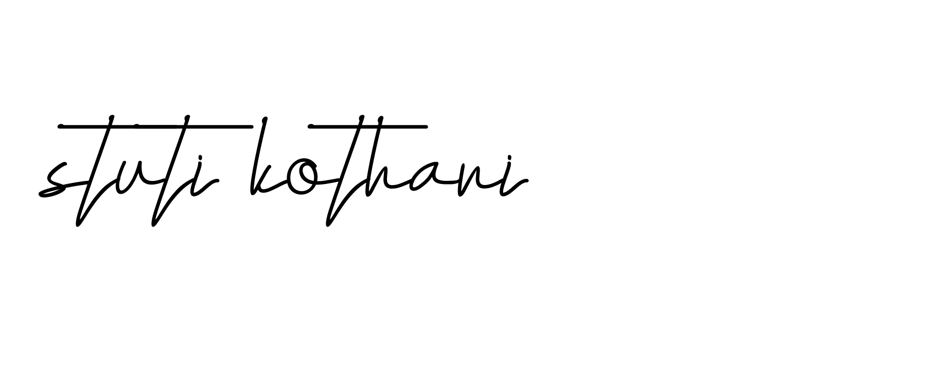 Signature of stuti-kothari