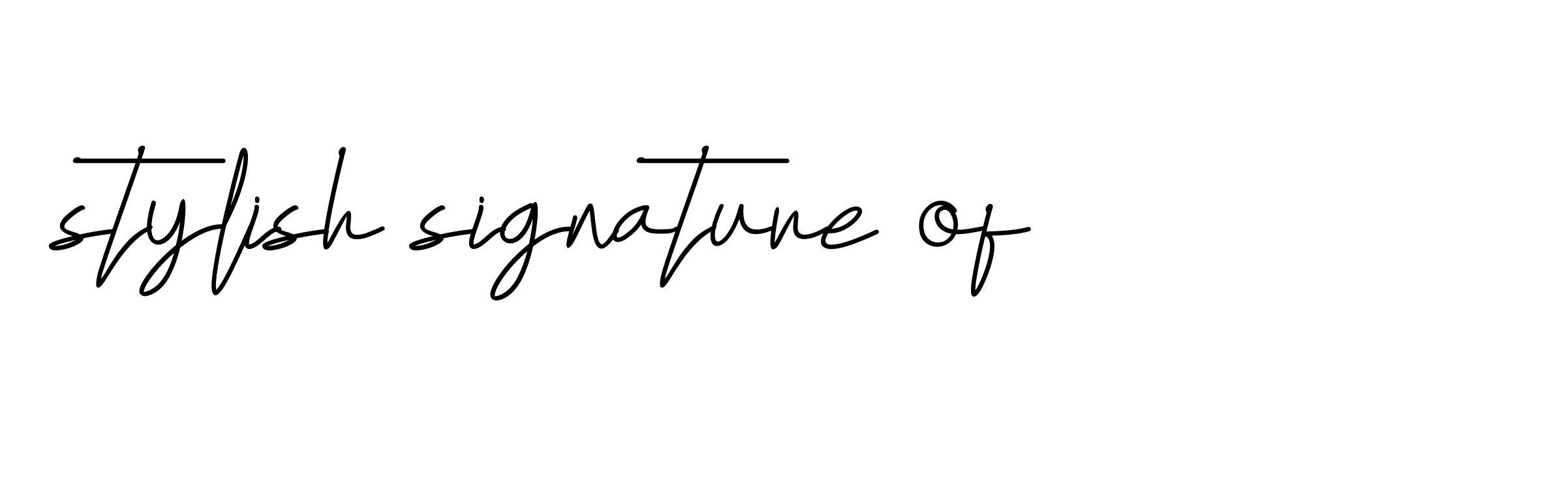 Signature of stylish-signature-of