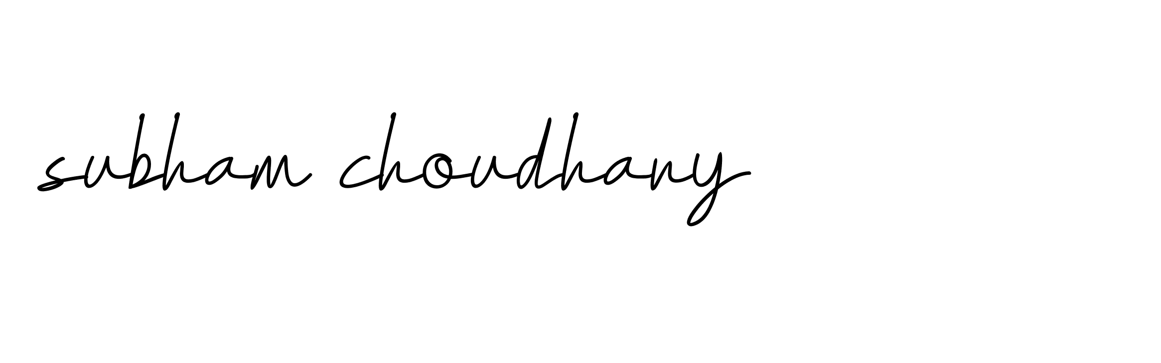 Signature of subham-choudhary