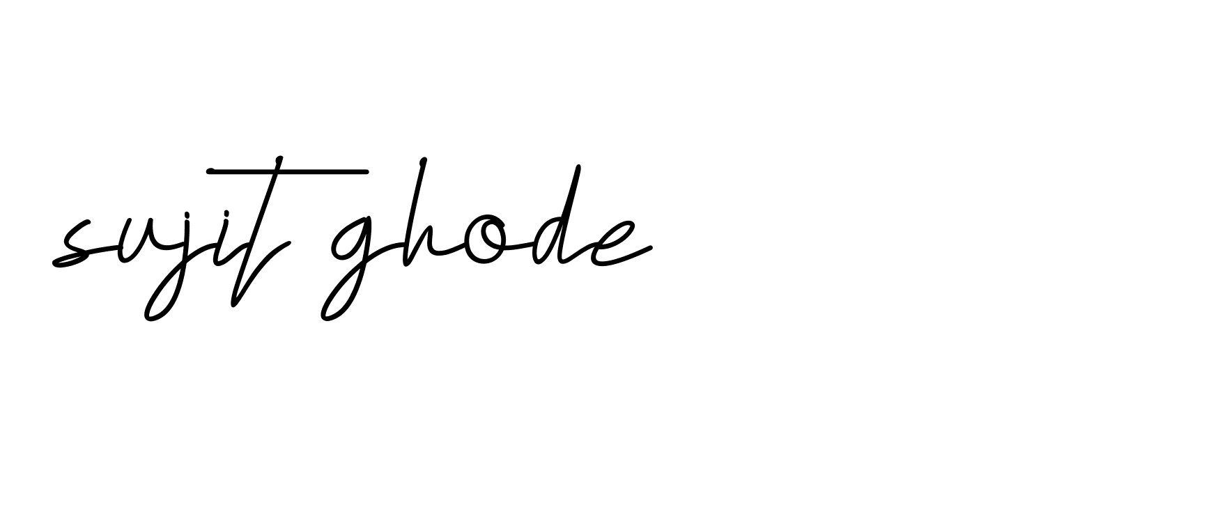 Signature of sujit-ghode