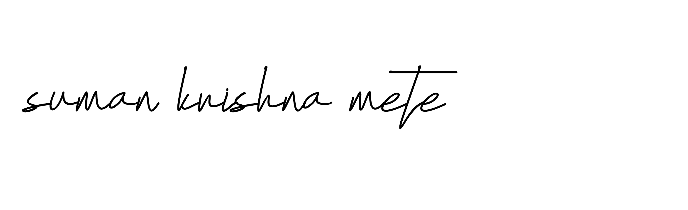 Signature of suman-krishna-mete