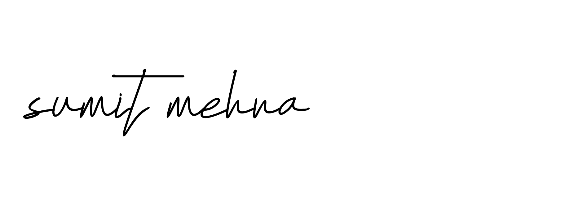 Signature of sumit-mehra