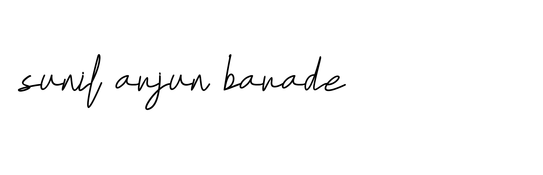 Signature of sunil-arjun-barade