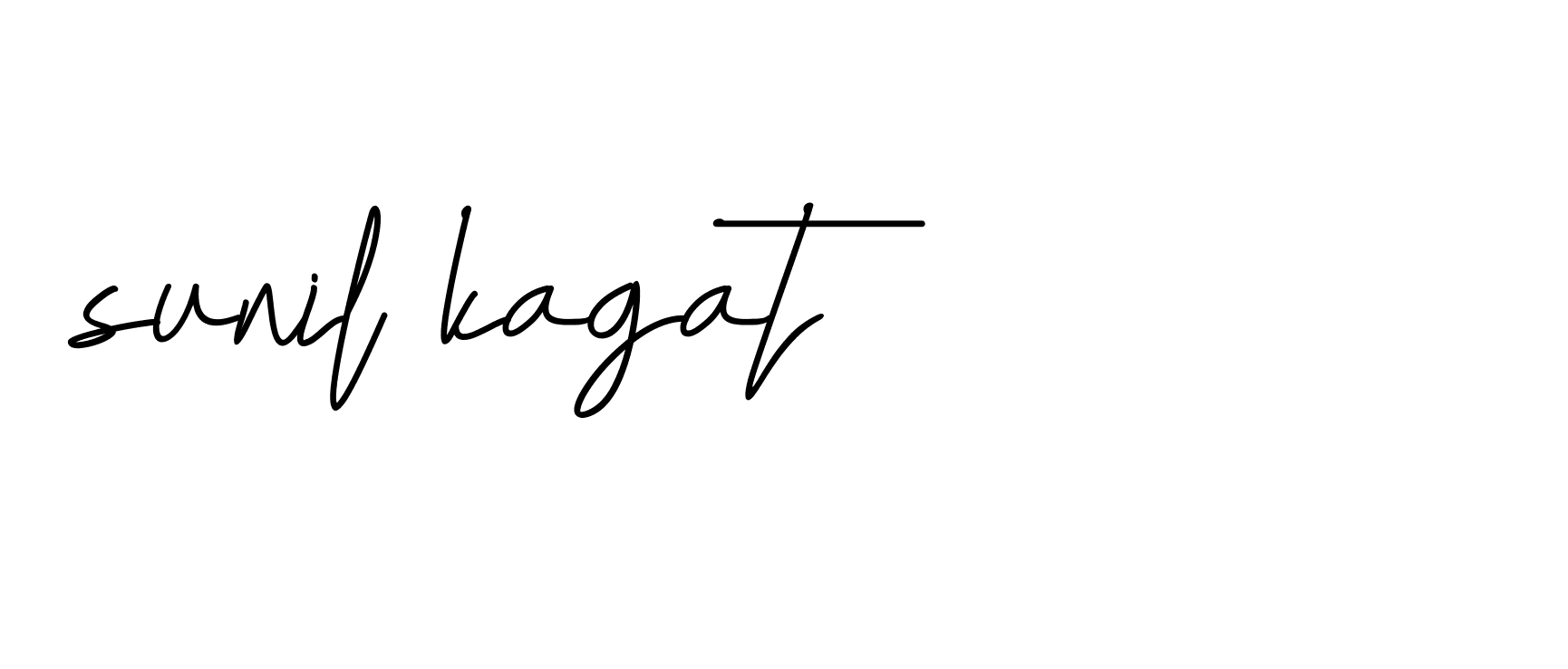 Signature of sunil-kagat