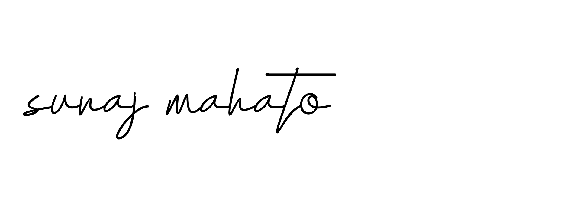 Signature of suraj-mahato