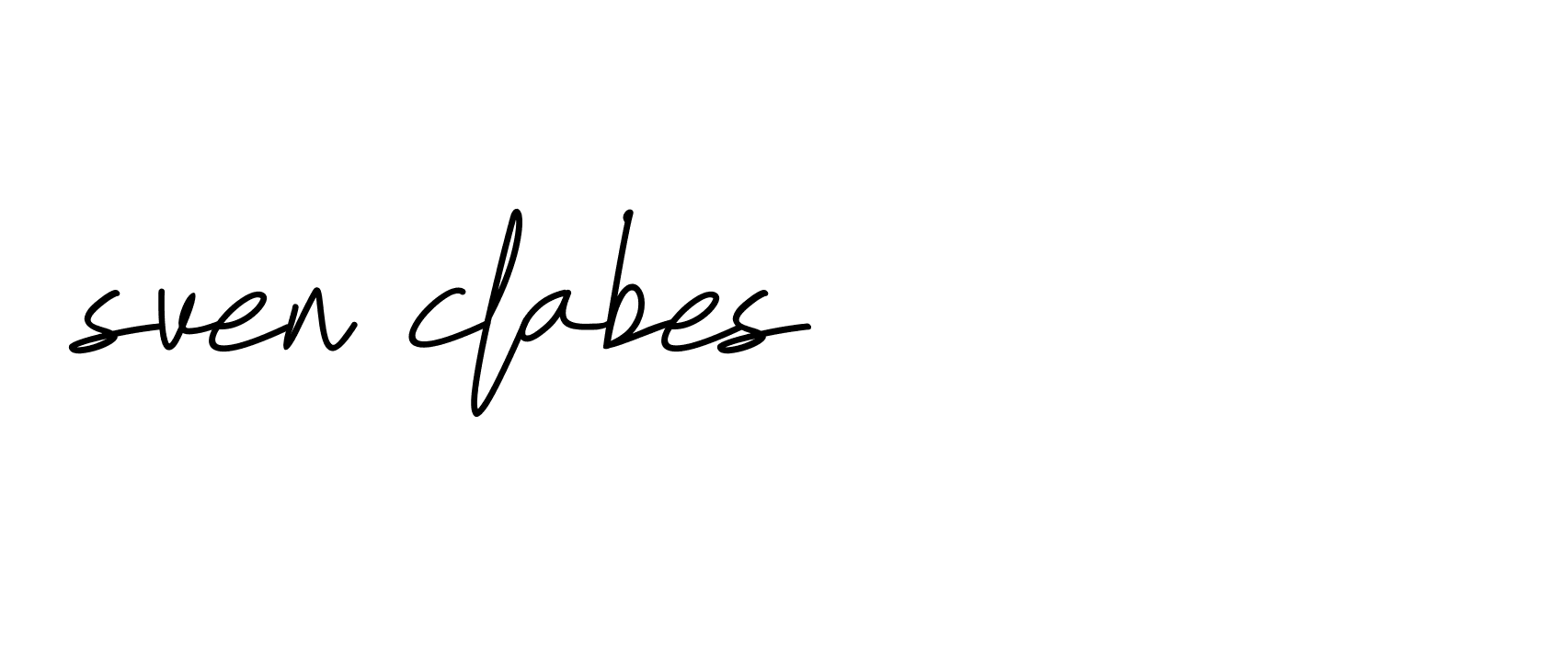 Signature of sven-clabes