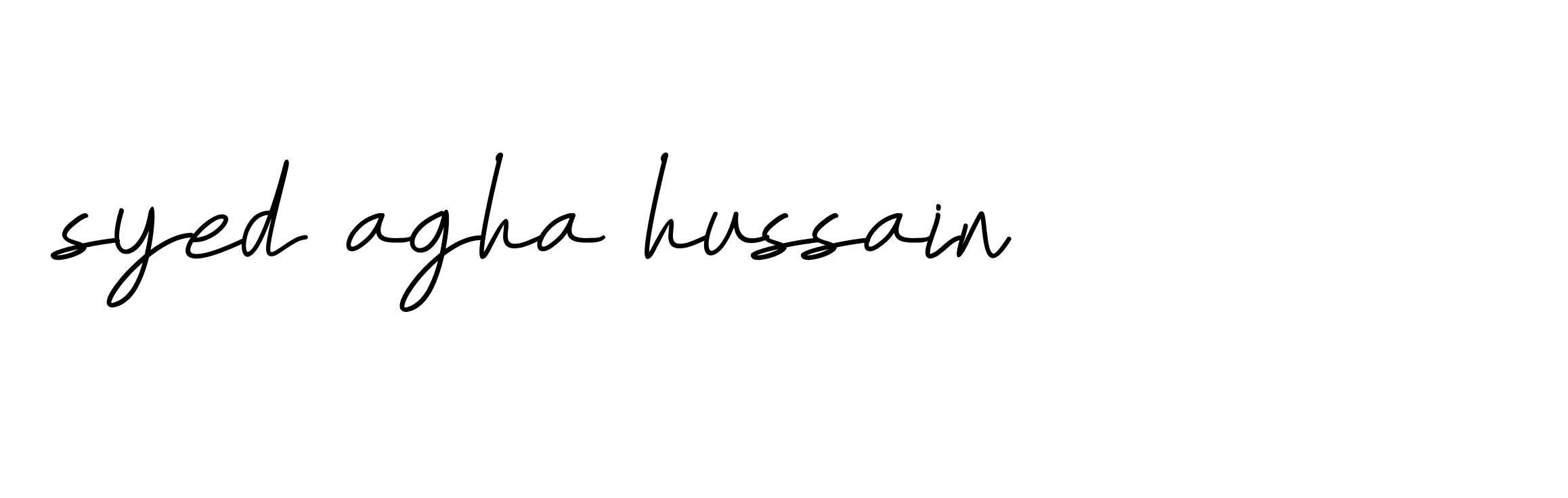 Signature of syed-agha-hussain