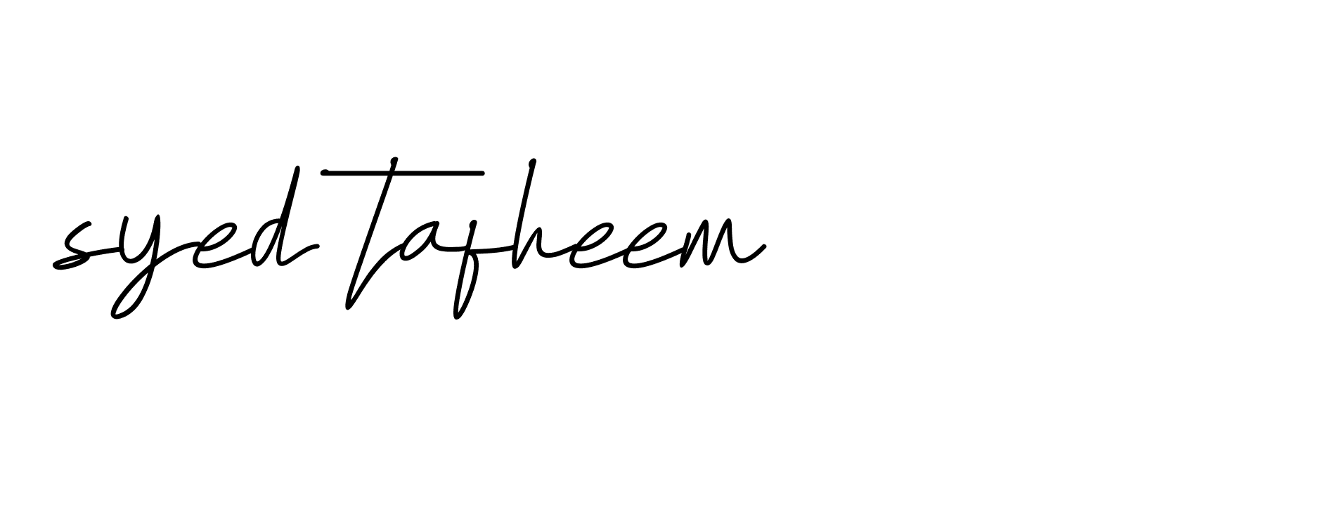 Signature of syed-tafheem