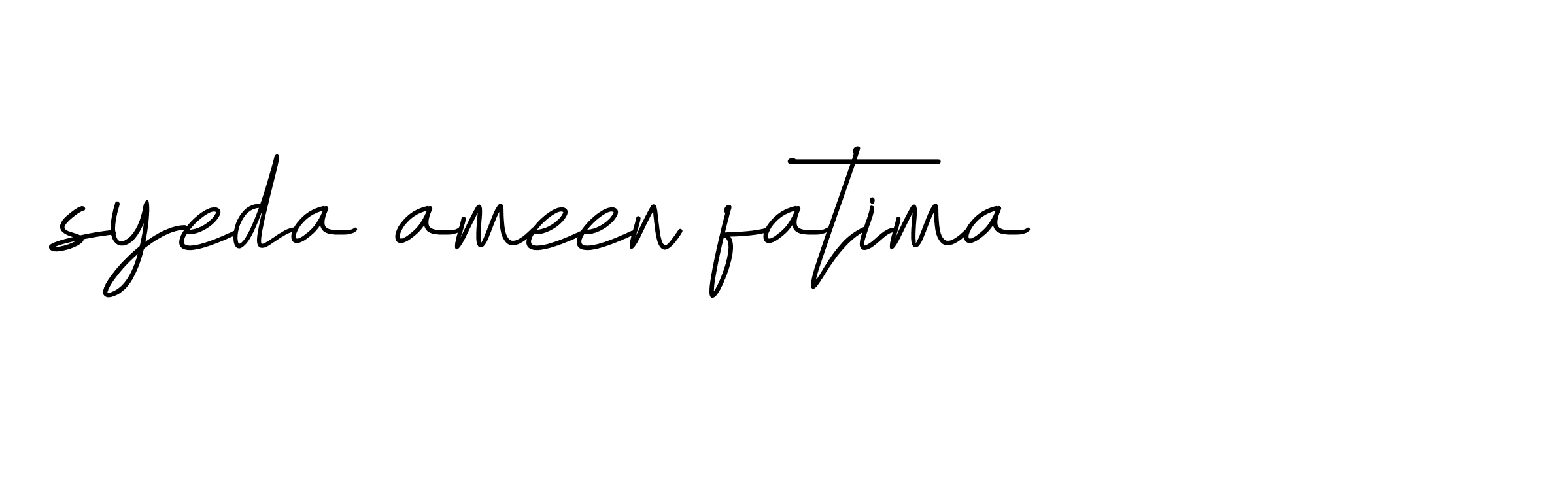 Signature of syeda-ameen-fatima