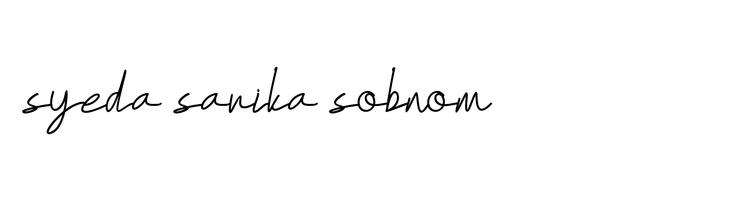 Signature of syeda-sarika-sobnom-