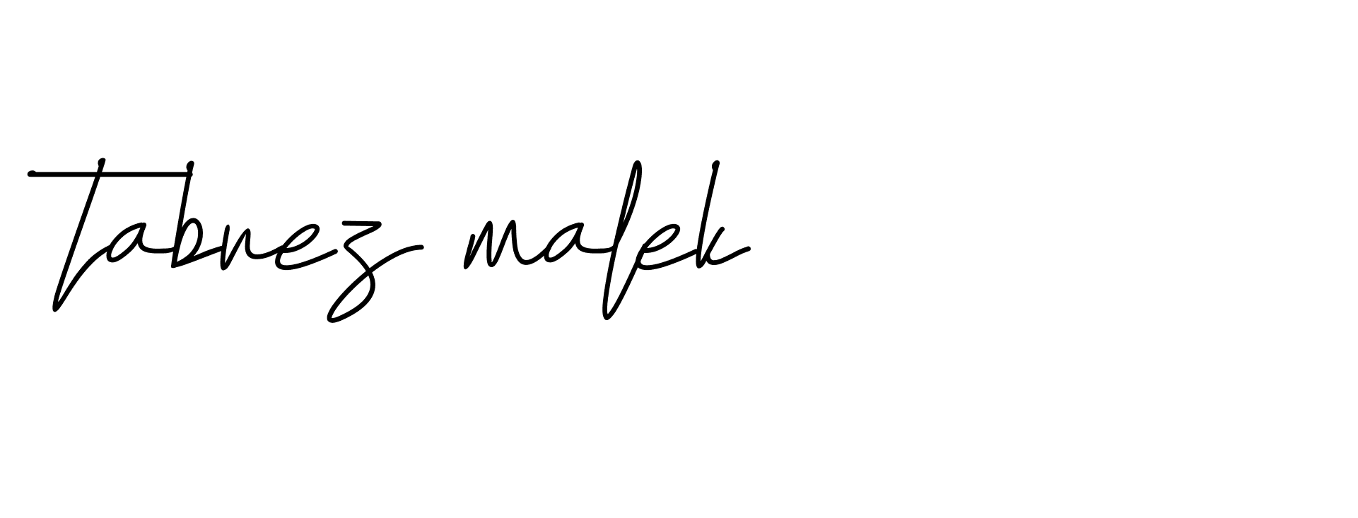 Signature of tabrez-malek