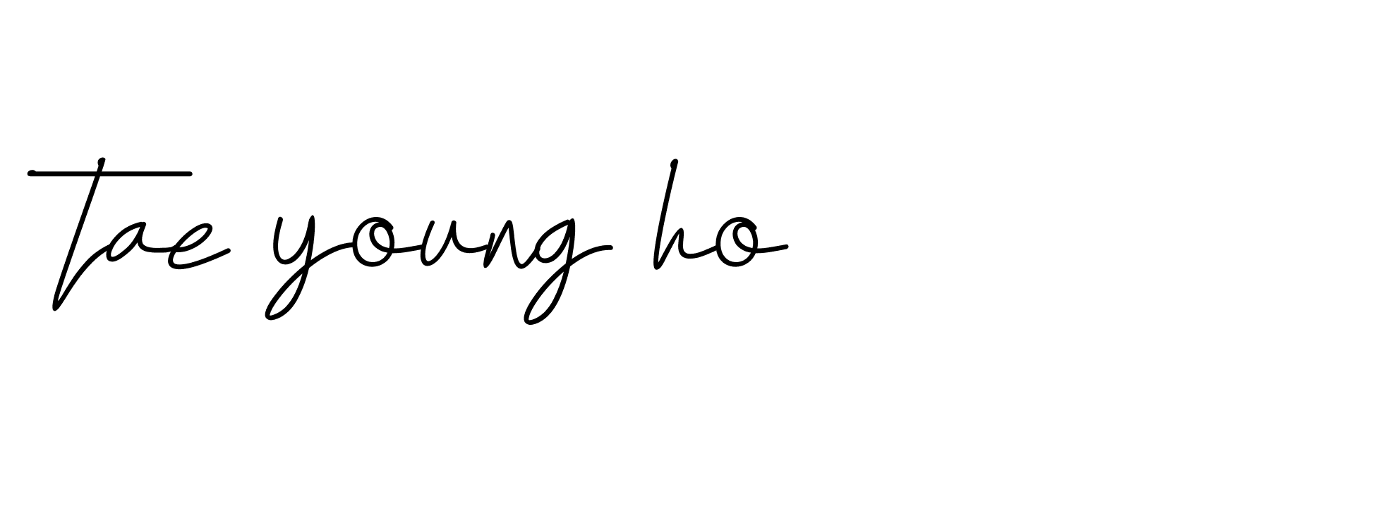 Signature of tae-young-ho