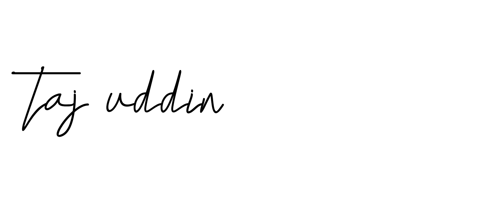 Signature of taj-uddin