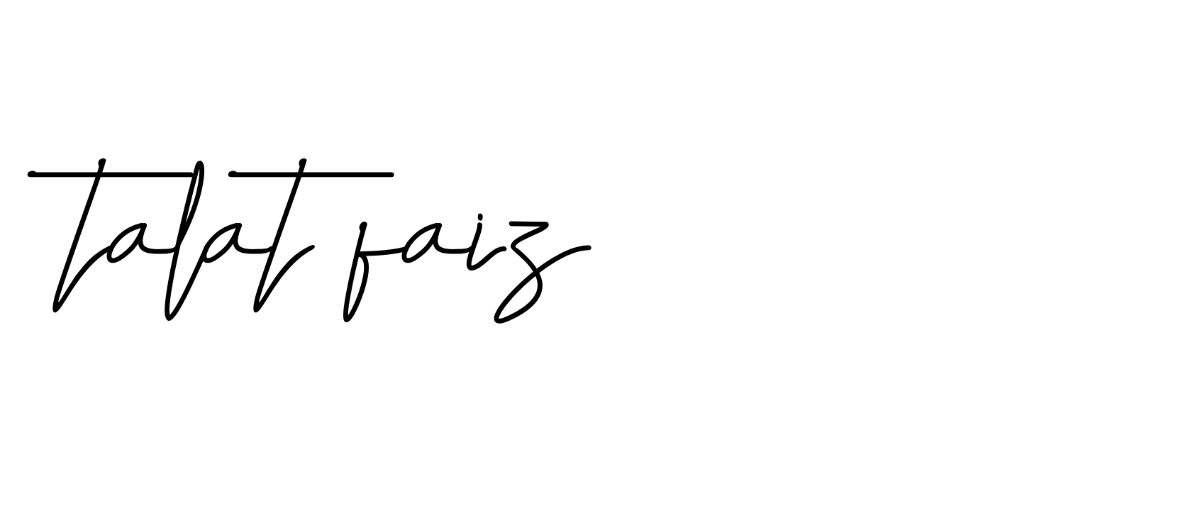 Signature of talat-faiz