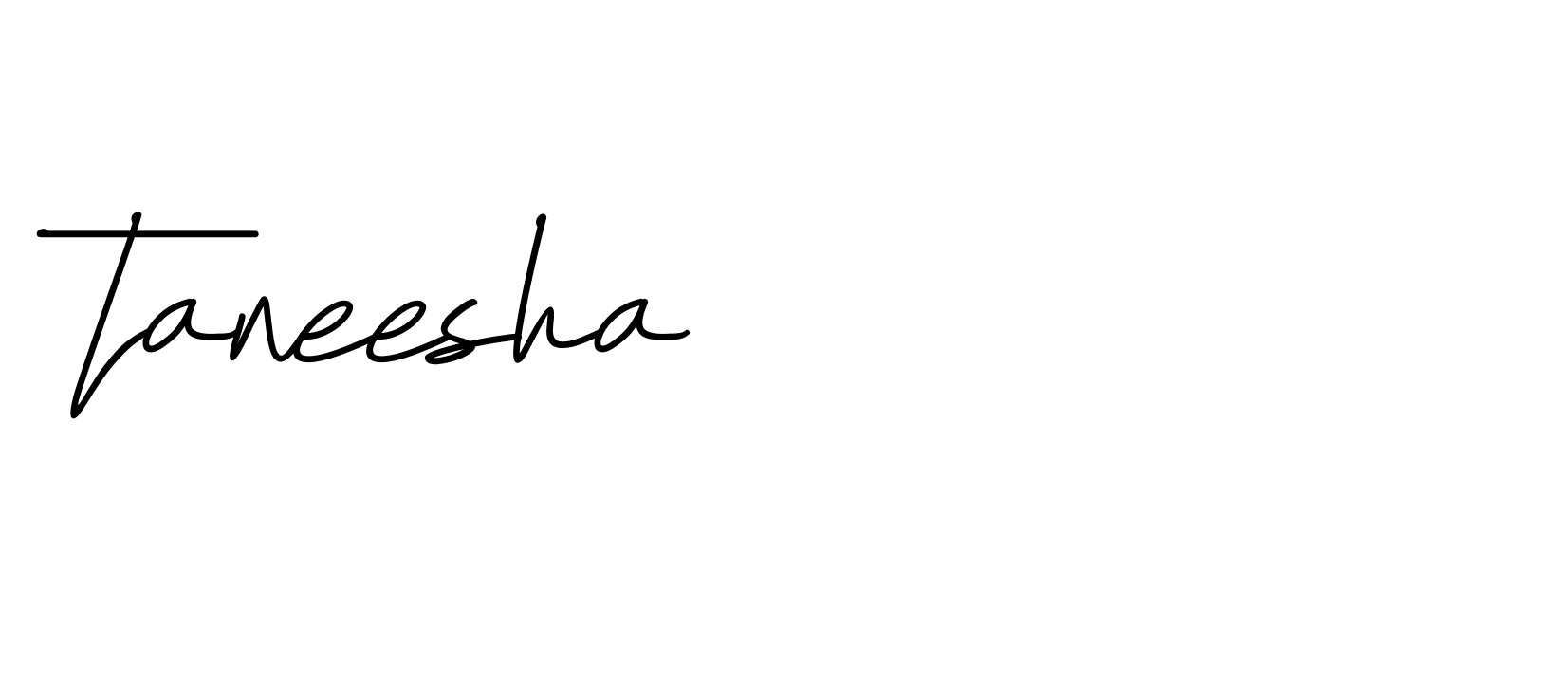 Signature of taneesha-