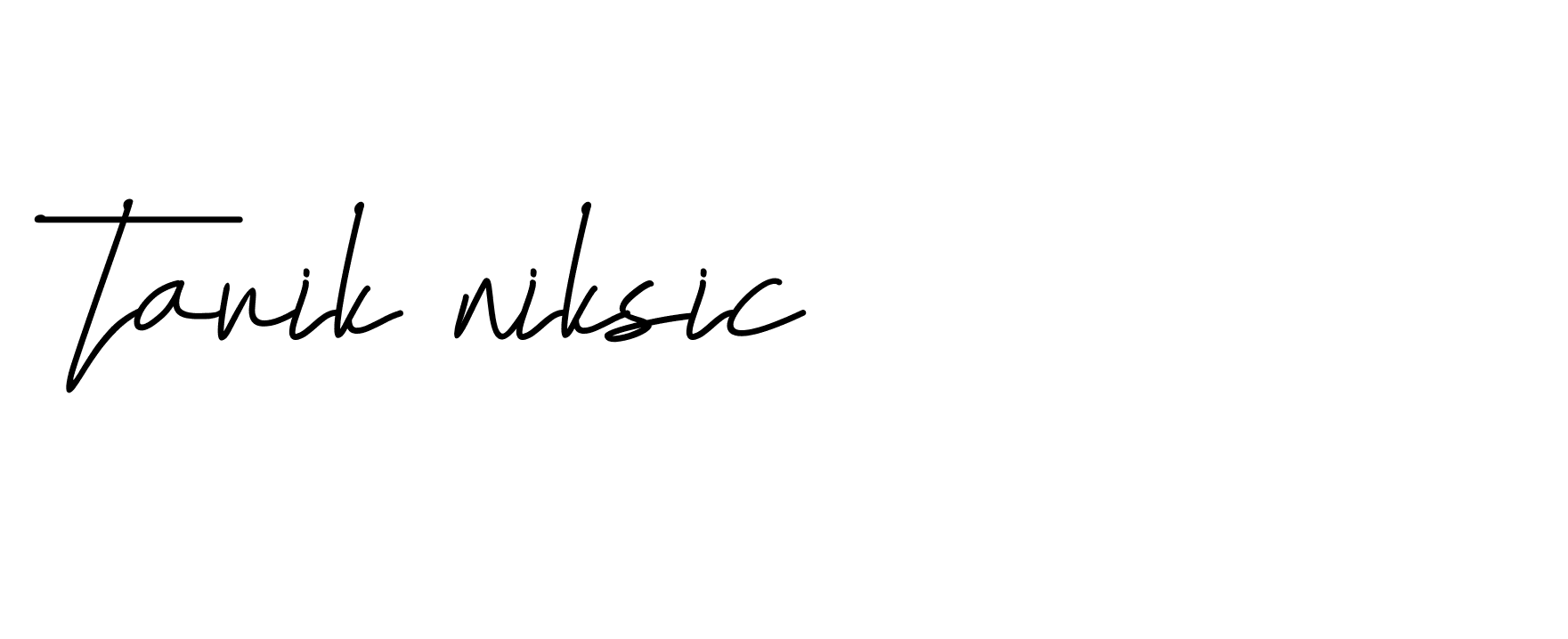 Signature of tarik-niksic