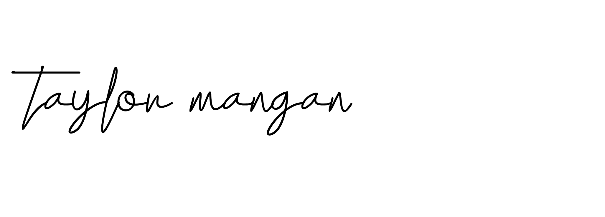 Signature of taylor-mangan