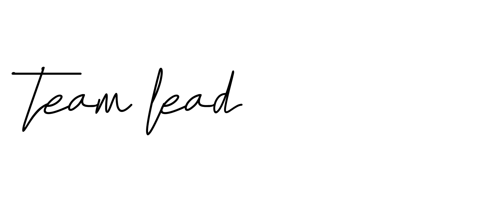 Signature of team-lead