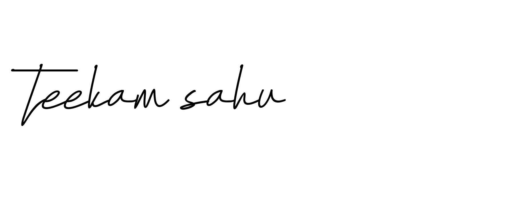 Signature of teekam-sahu