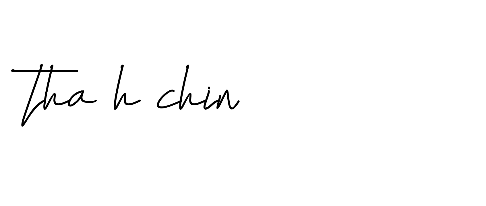 Signature of tha-h-chin