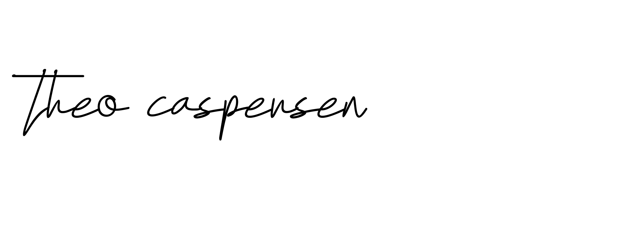 Signature of theo-caspersen