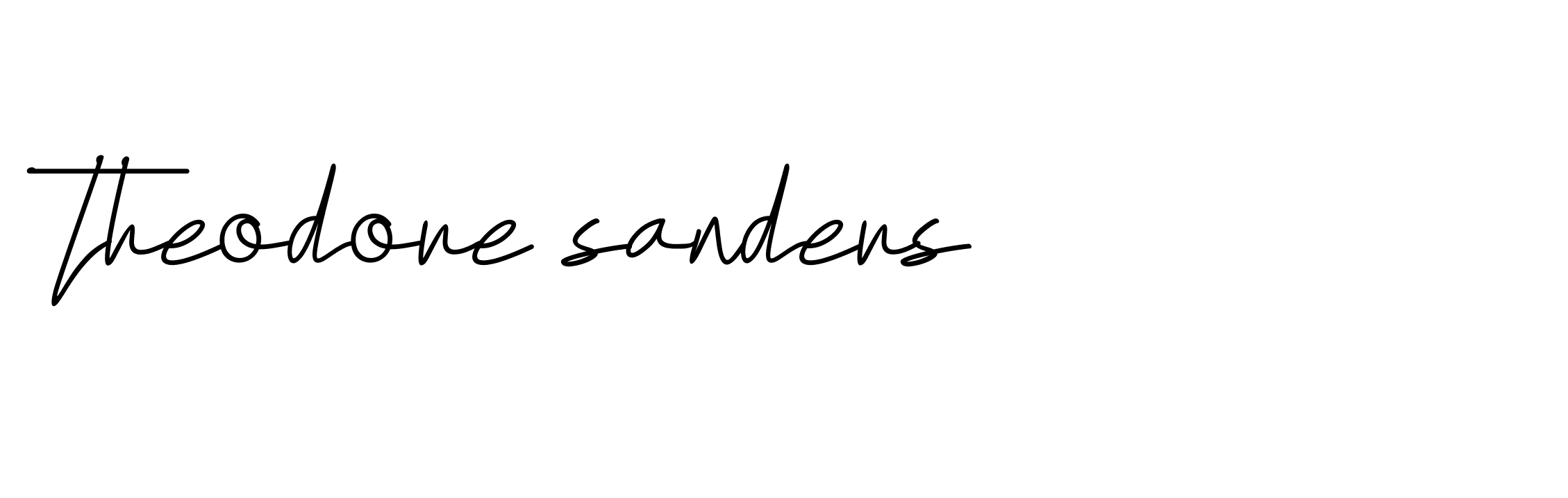 Signature of theodore-sanders