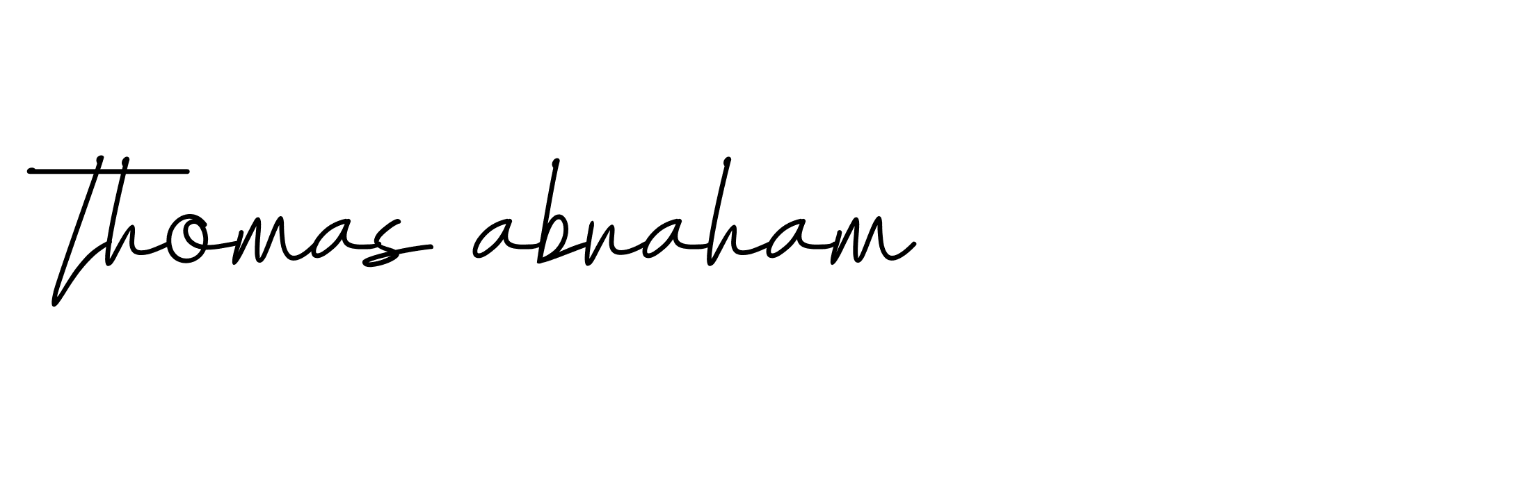 Signature of thomas-abraham