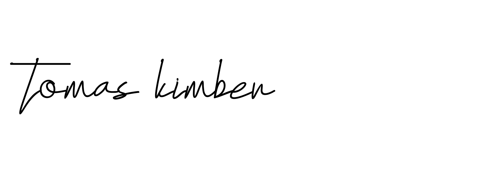 Signature of tomas-kimber