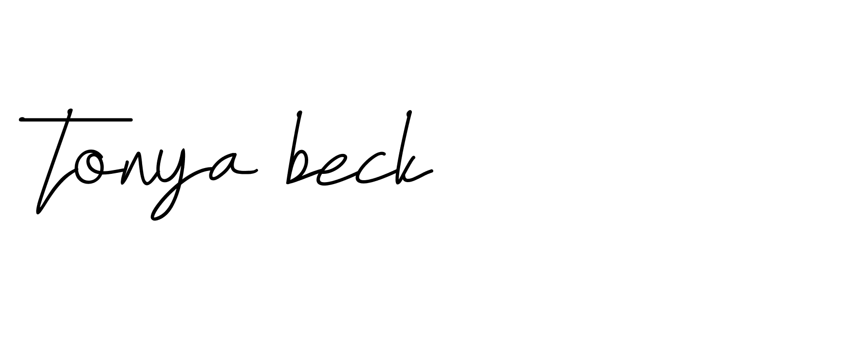 Signature of tonya-beck