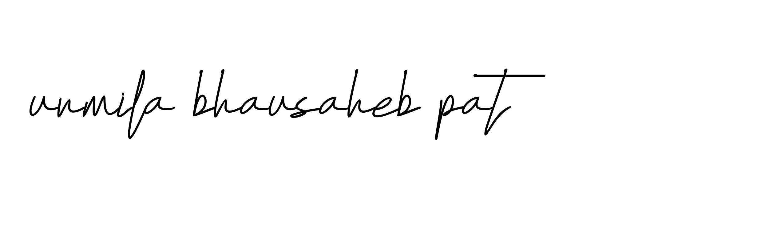 Signature of urmila-bhausaheb-pat