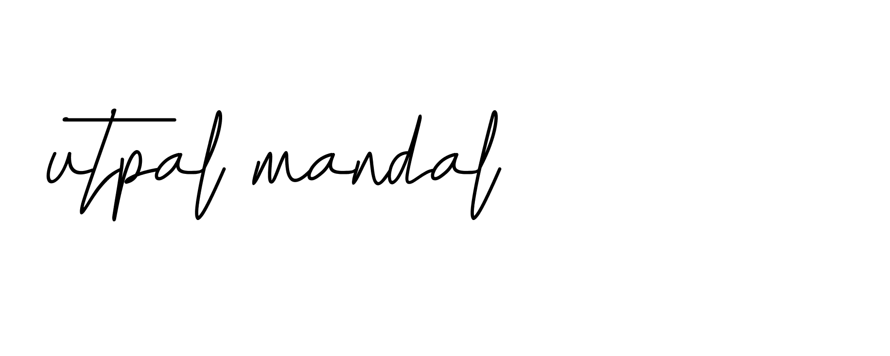 Signature of utpal-mandal