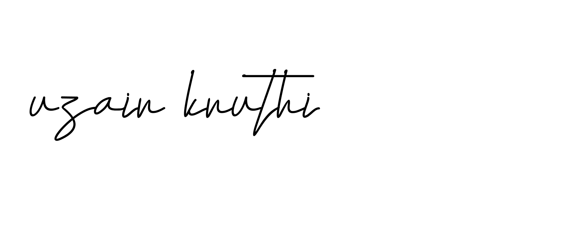 Signature of uzair-kruthi