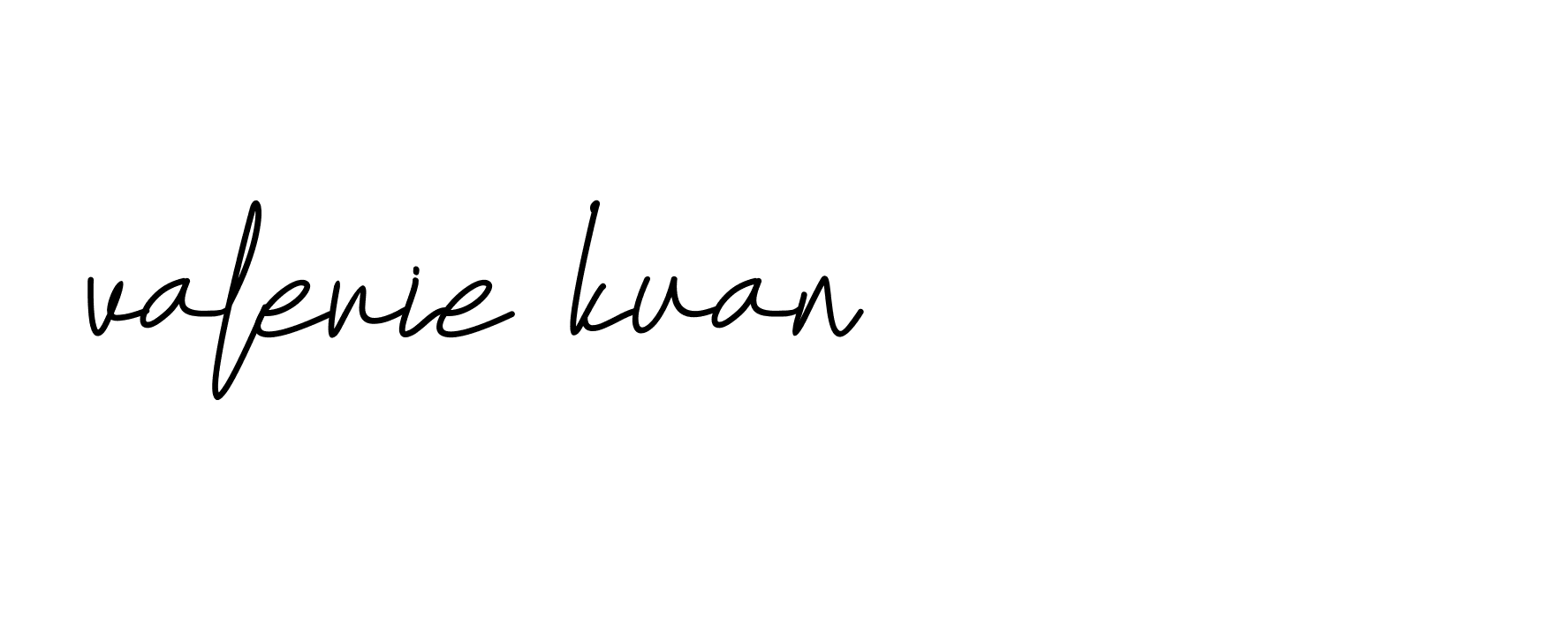 Signature of valerie-kuan