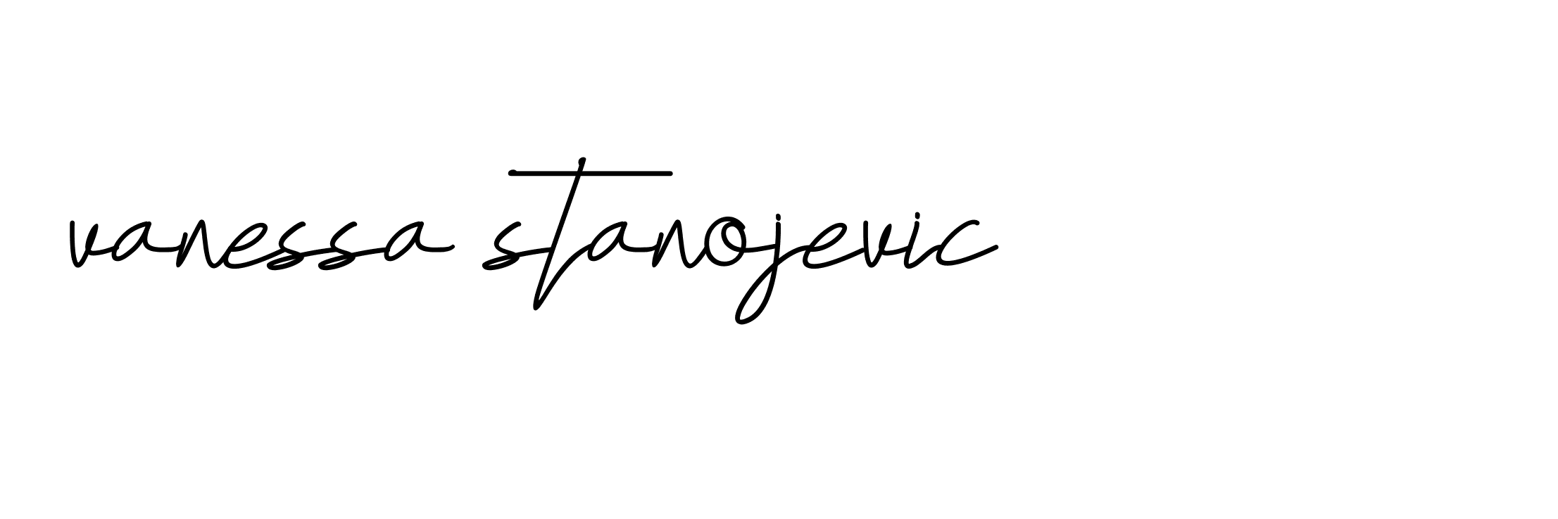 Signature of vanessa-stanojevic